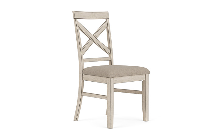 Somerset Side Chair in Vintage White Dining Chairs Dining Room